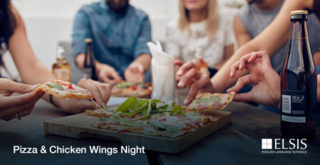 Pizza & Chicken Wings Night